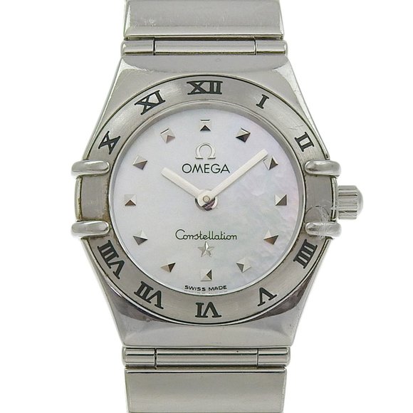 OMEGA Constellation My Choice Women's Watch 1561.70 Stainless Steel Shell Qua...